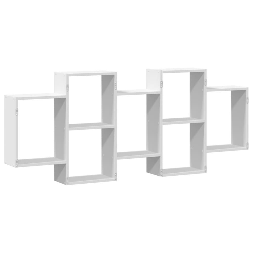 Vegghylle Hvit 159X18X65 Cm Sponplate