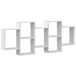 Vegghylle Hvit 159X18X65 Cm Sponplate