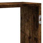 Vegghylle Røkt Eik 159X18X65 Cm Konstruert Tre