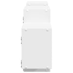 Vegghylle Hvit 129X18X42 Cm Konstruert Tre