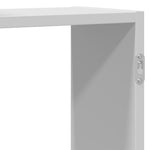 Vegghylle Hvit 129X18X42 Cm Konstruert Tre