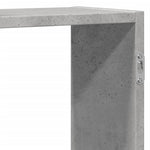 Vegghylle Betonggrå 129X18X42 Cm Konstruert Tre