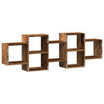 Vegghylle Gammelt Tre 129X18X42 Cm Konstruert Tre