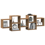Vegghylle Artisan Eik 129X18X42 Cm Konstruert Tre