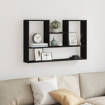 Vegghylle Svart 99X15X60 Cm Konstruert Tre