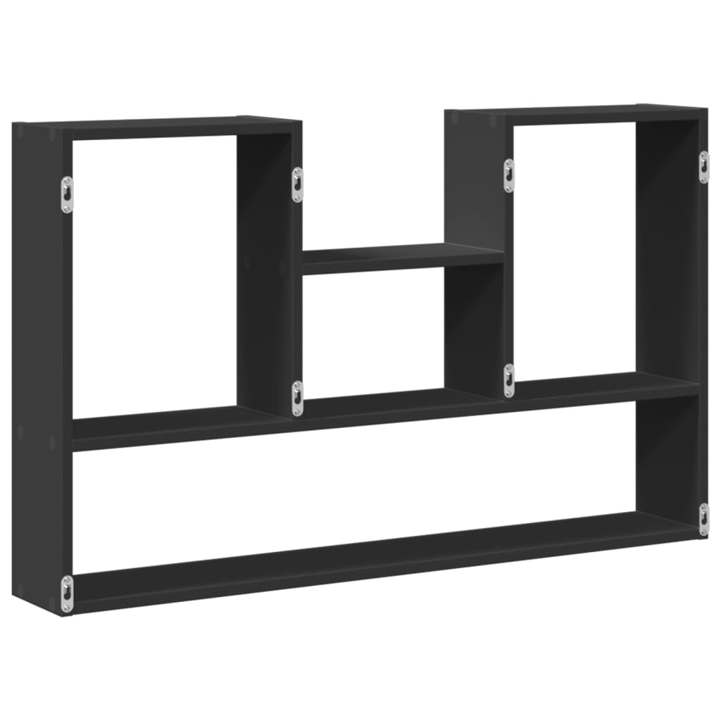 Vegghylle Svart 99X15X60 Cm Konstruert Tre