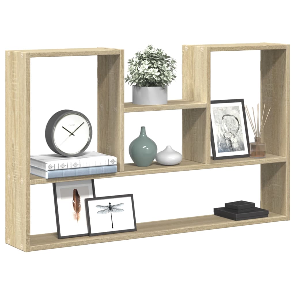 Vegghylle Sonoma Eik 99X15X60 Cm Konstruert Tre