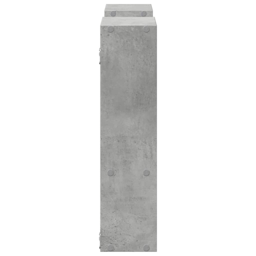 Vegghylle Betonggrå 99X15X60 Cm Konstruert Tre