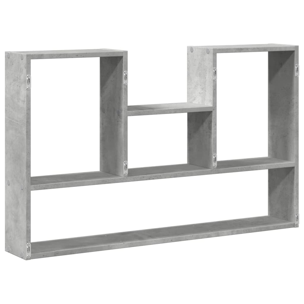 Vegghylle Betonggrå 99X15X60 Cm Konstruert Tre