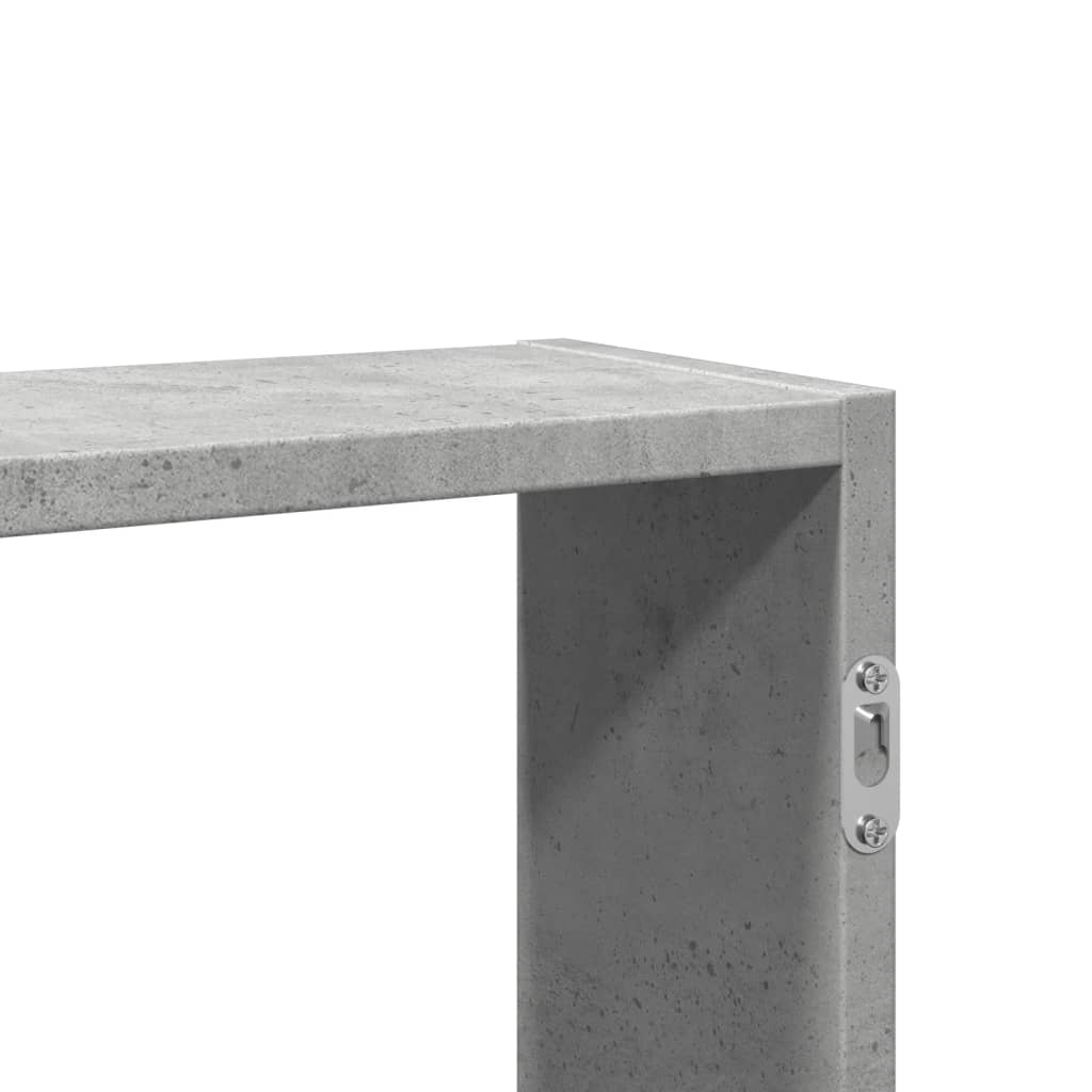 Vegghylle Betonggrå 99X15X60 Cm Konstruert Tre