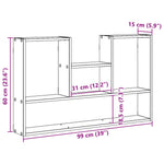Vegghylle Artisan Eik 99X15X60 Cm Konstruert Tre