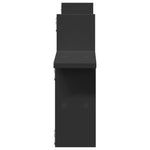 Vegghyller 2 Stk Svart 38X12X38 Cm Konstruert Tre