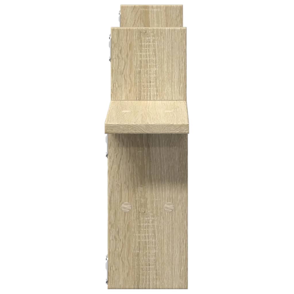 Vegghyller 2 Stk Sonoma Eik 38X12X38 Cm Sponplate
