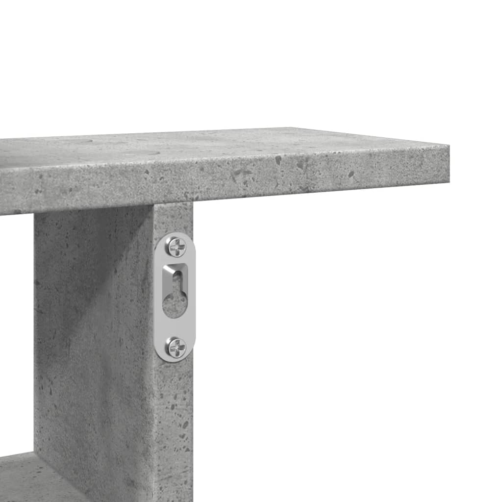 Vegghyller 2 Stk Betonggrå 38X12X38 Cm Sponplate