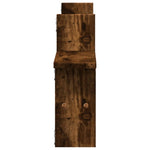 Vegghyller 2 Stk Røkt Eik 38X12X38 Cm Konstruert Tre