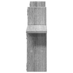 Vegghyller 2 Stk Grå Sonoma 38X12X38 Cm Konstruert Tre