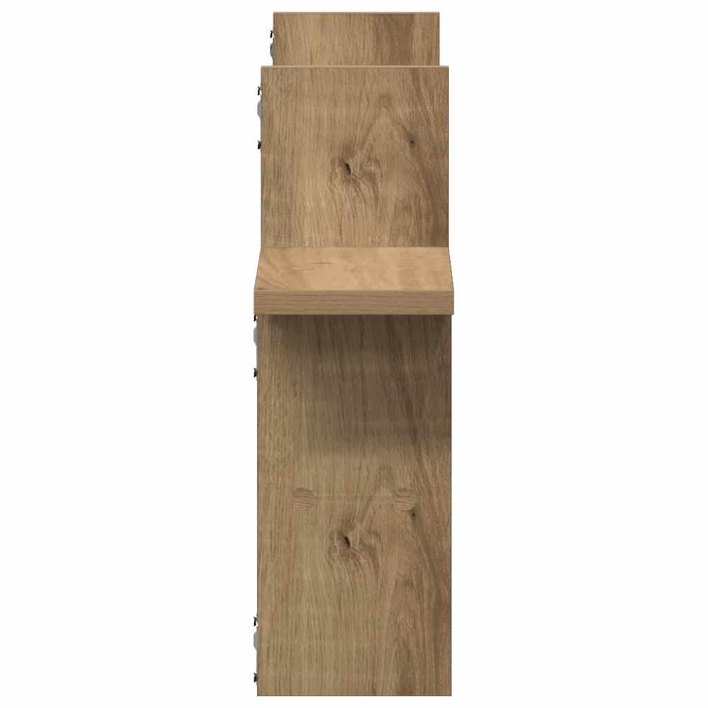 Vegghyller 2 Stk Artisan Eik 38X12X38 Cm Konstruert Tre