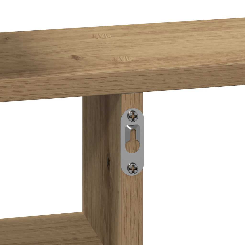 Vegghyller 2 Stk Artisan Eik 38X12X38 Cm Konstruert Tre
