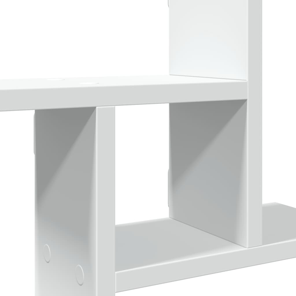 Vegghyller 2 Stk Hvit 50X12X50 Cm Konstruert Tre