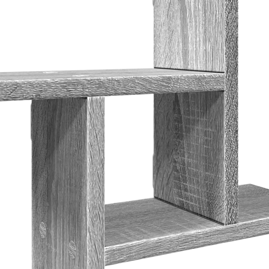 Vegghyller 2 Stk Grå Sonoma 50X12X50 Cm Konstruert Tre