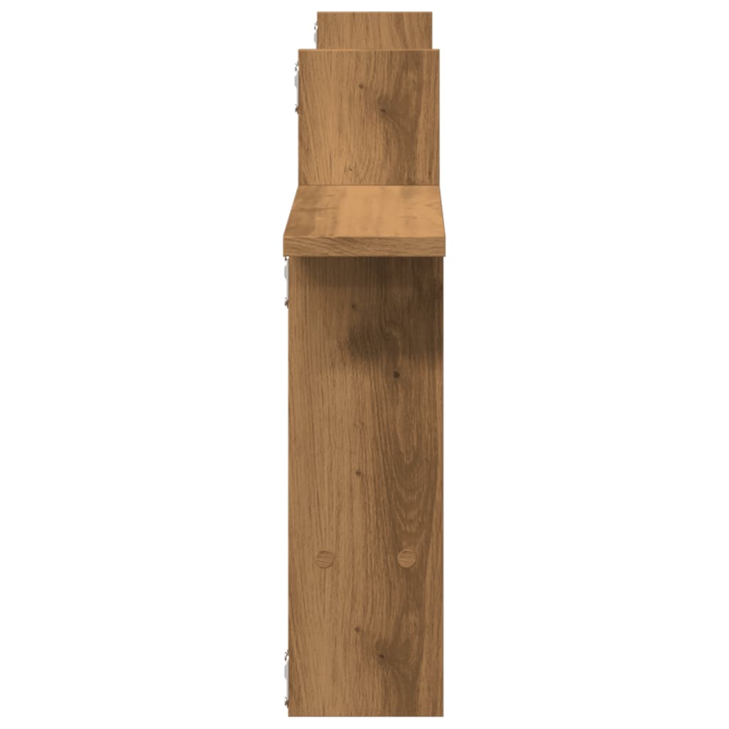 Vegghyller 2 Stk Artisan Eik 50X12X50 Cm Konstruert Tre