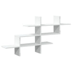 Vegghylle Hvit 124,5X18X60,5 Cm Konstruert Tre