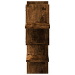 Vegghylle Røkt Eik 124,5X18X60,5 Cm Konstruert Tre