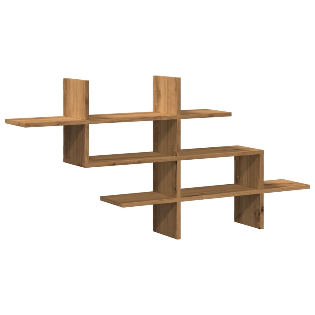 Vegghylle Artisan Eik 124,5X18X60,5 Cm Konstruert Tre