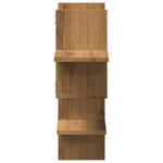Vegghylle Artisan Eik 124,5X18X60,5 Cm Konstruert Tre
