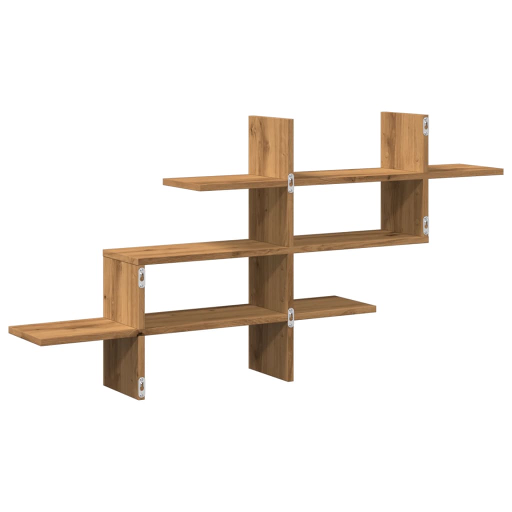 Vegghylle Artisan Eik 124,5X18X60,5 Cm Konstruert Tre