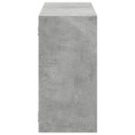 Vegghylle Betonggrå 100X25X50 Cm Konstruert Tre