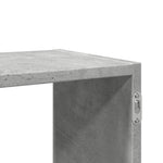 Vegghylle Betonggrå 100X25X50 Cm Konstruert Tre