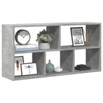Vegghylle Betonggrå 100X25X50 Cm Konstruert Tre