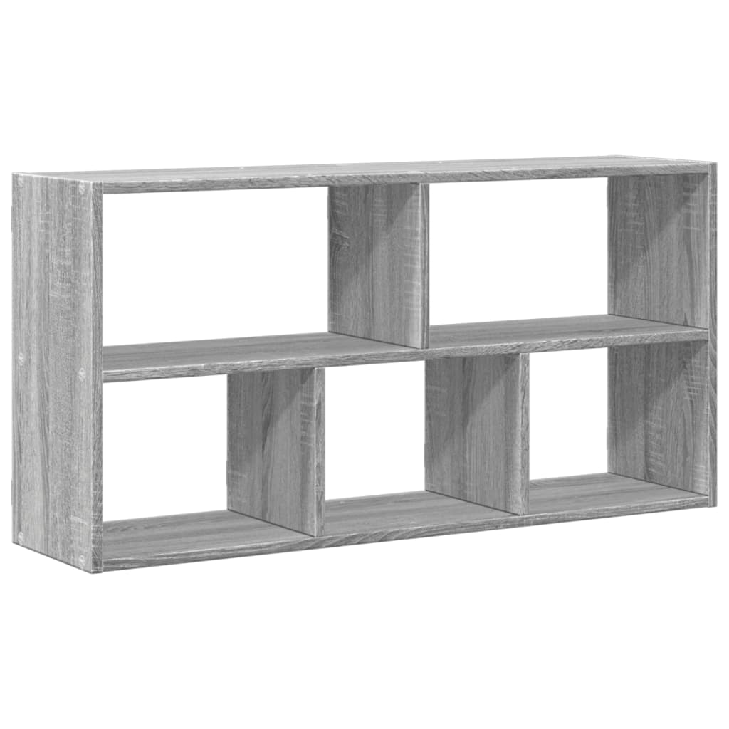 Vegghylle Grå Sonoma 100X25X50 Cm Konstruert Tre