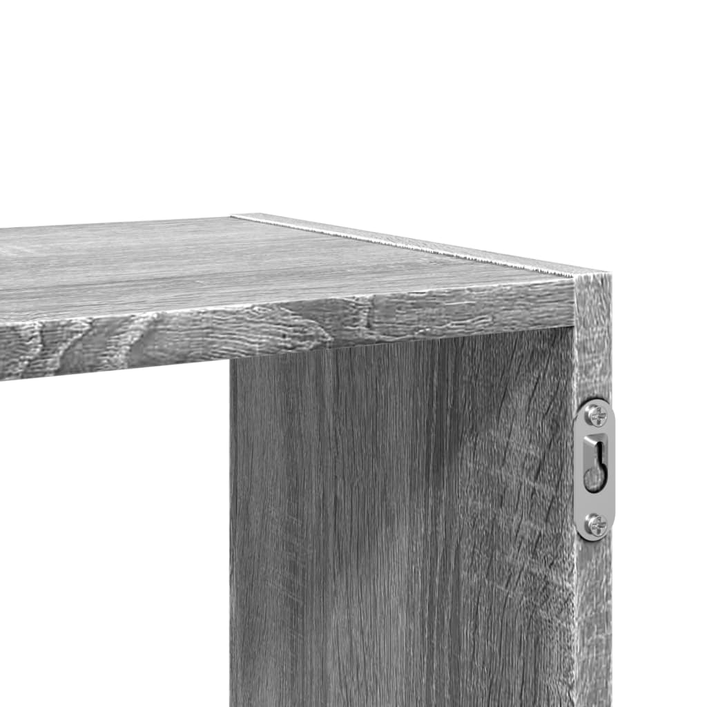 Vegghylle Grå Sonoma 100X25X50 Cm Konstruert Tre