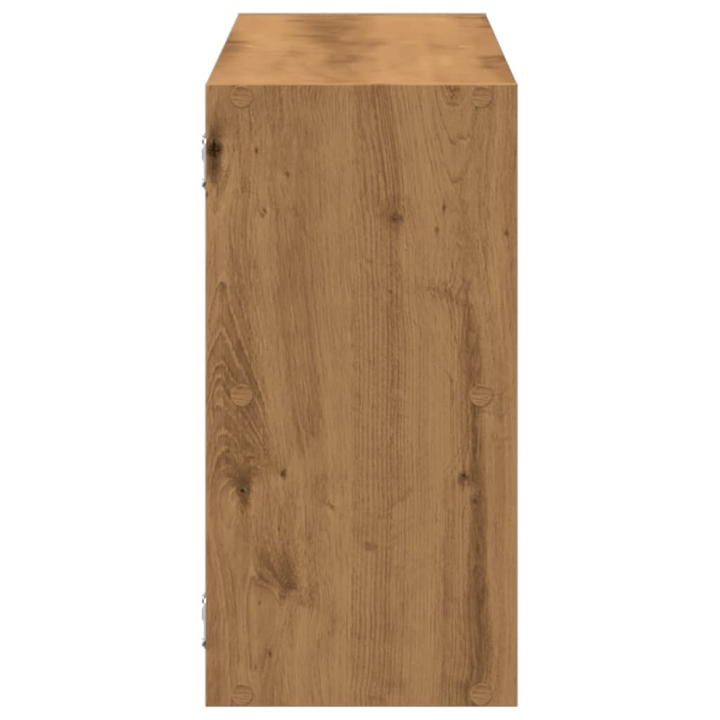 Vegghylle Artisan Eik 100X25X50 Cm Konstruert Tre