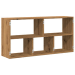 Vegghylle Artisan Eik 100X25X50 Cm Konstruert Tre