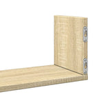 Vegghyller 3 Stk Sonoma Eik 58X18X18 Cm Sponplate