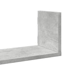 Vegghyller 3 Stk Betonggrå 58X18X18 Cm Sponplate
