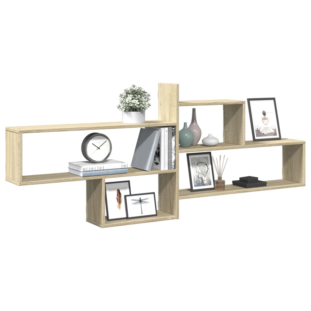 Vegghylle Sonoma Eik 167,5X18X68 Cm Konstruert Tre