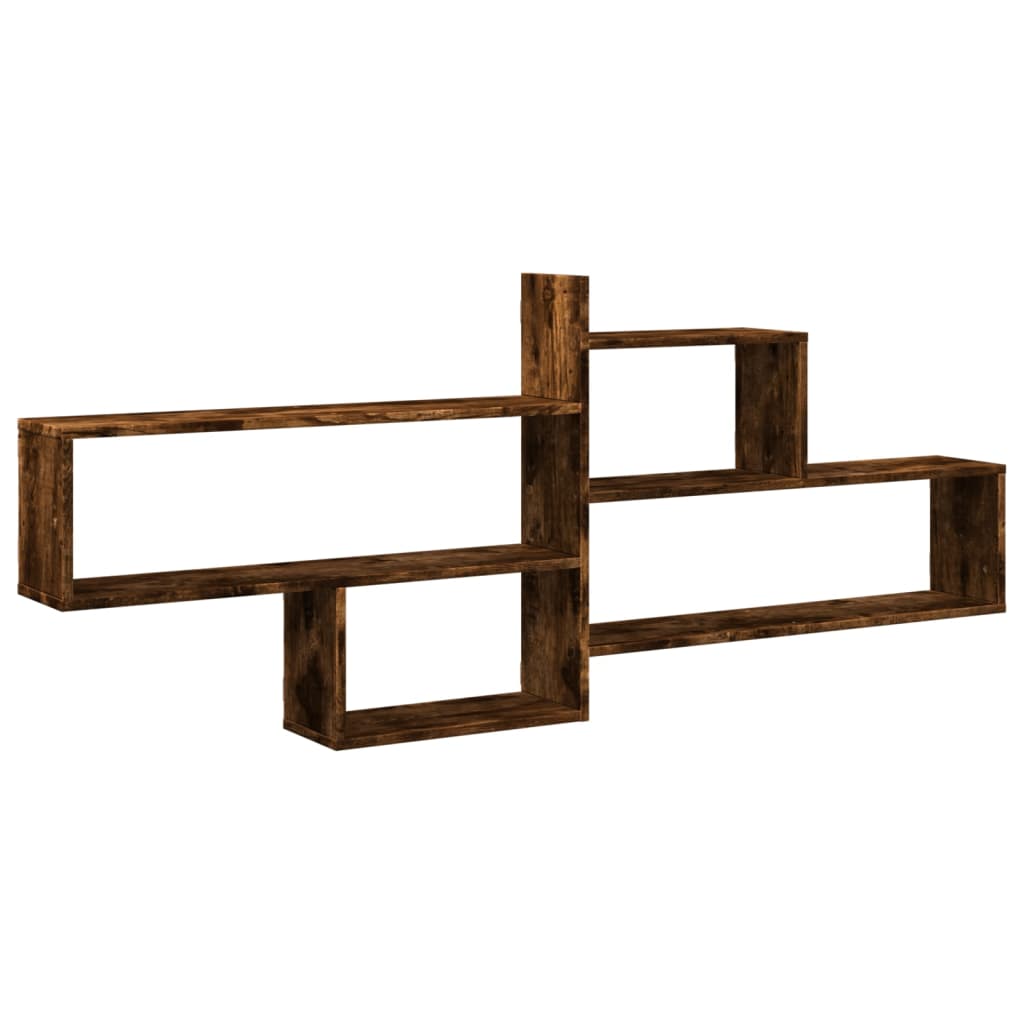 Vegghylle Røkt Eik 167,5X18X68 Cm Konstruert Tre