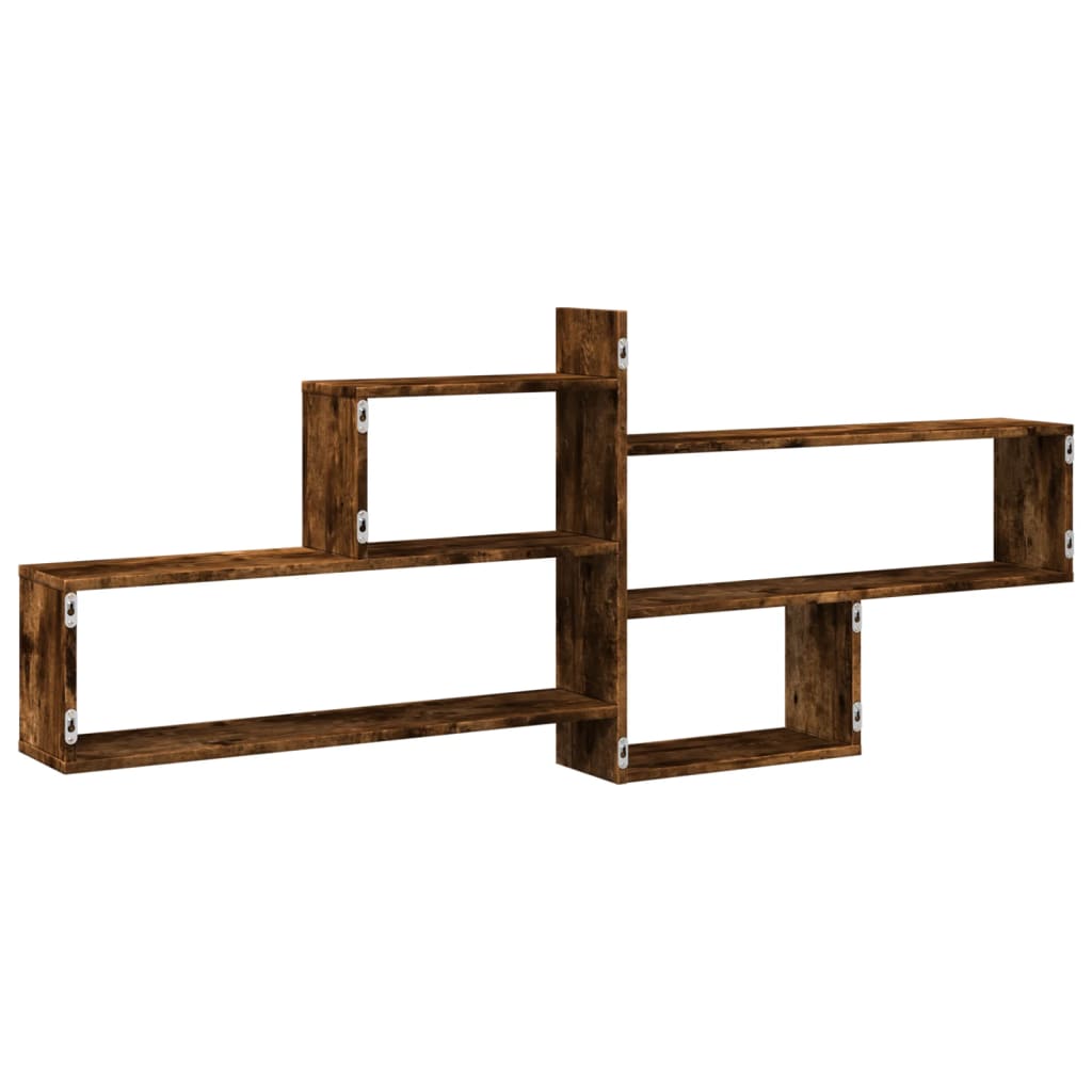 Vegghylle Røkt Eik 167,5X18X68 Cm Konstruert Tre