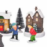 Juleborddekor Med Batteridrevne Lys Flerfarget Harpiks