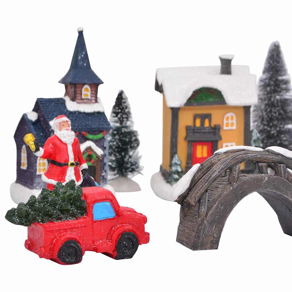 Juleborddekor Med Batteridrevne Lys Flerfarget Harpiks