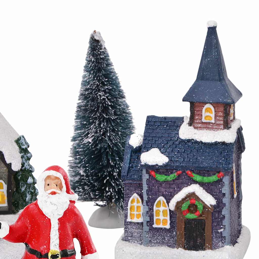 Juleborddekor Med Batteridrevne Lys Flerfarget Harpiks