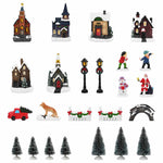 Juleborddekor Med Batteridrevne Lys Flerfarget Harpiks