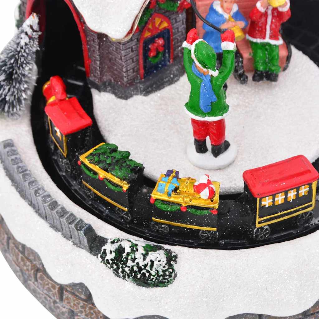 Juleborddekorasjon Flerfarget 16 X 16 X 19 Cm Harpiks