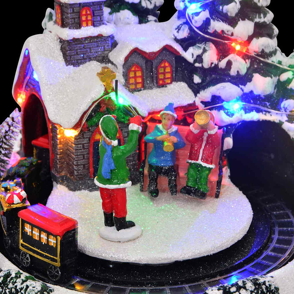 Juleborddekorasjon Flerfarget 16 X 16 X 19 Cm Harpiks