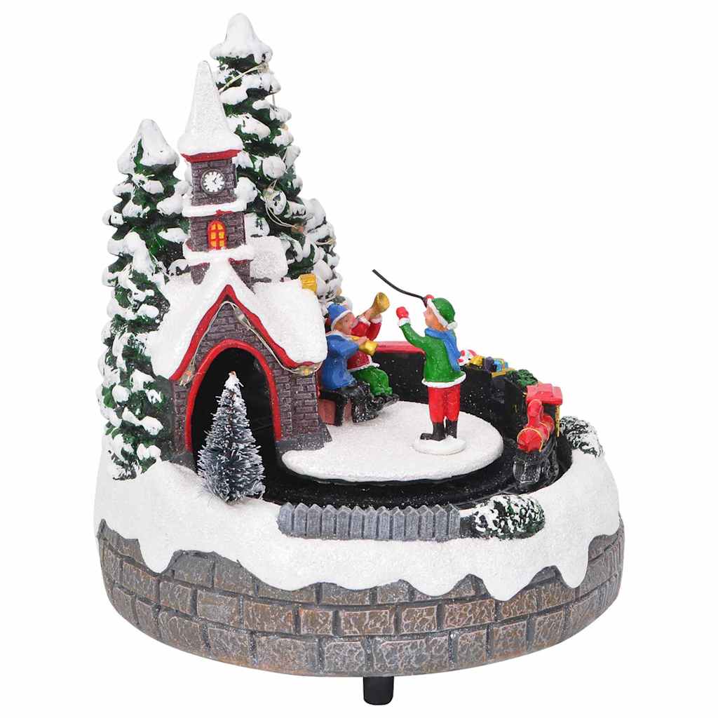 Juleborddekorasjon Flerfarget 16 X 16 X 19 Cm Harpiks