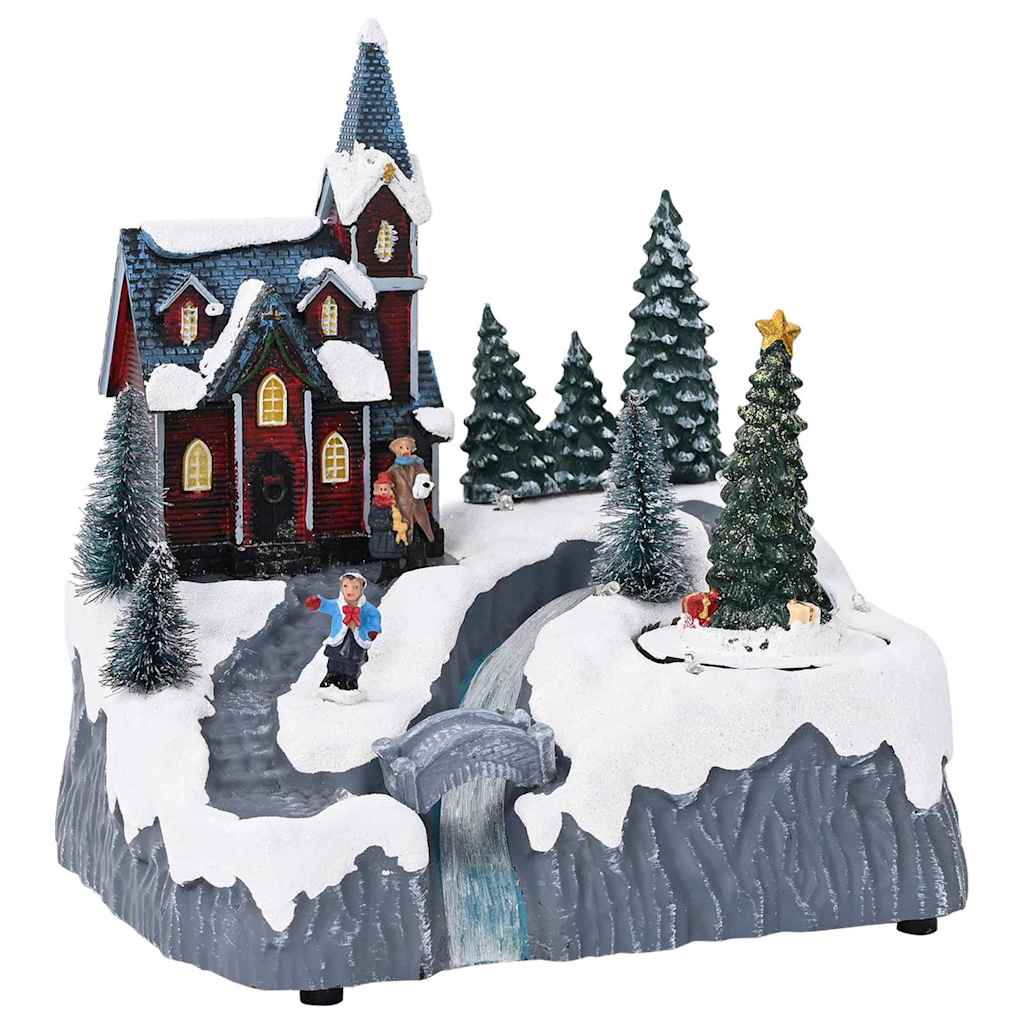 Juleby Dekorasjon Flerfarget 20.5 X 17 X 21 Cm Plast